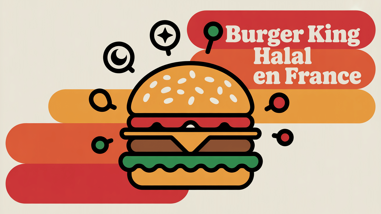 illustration burger king halal france