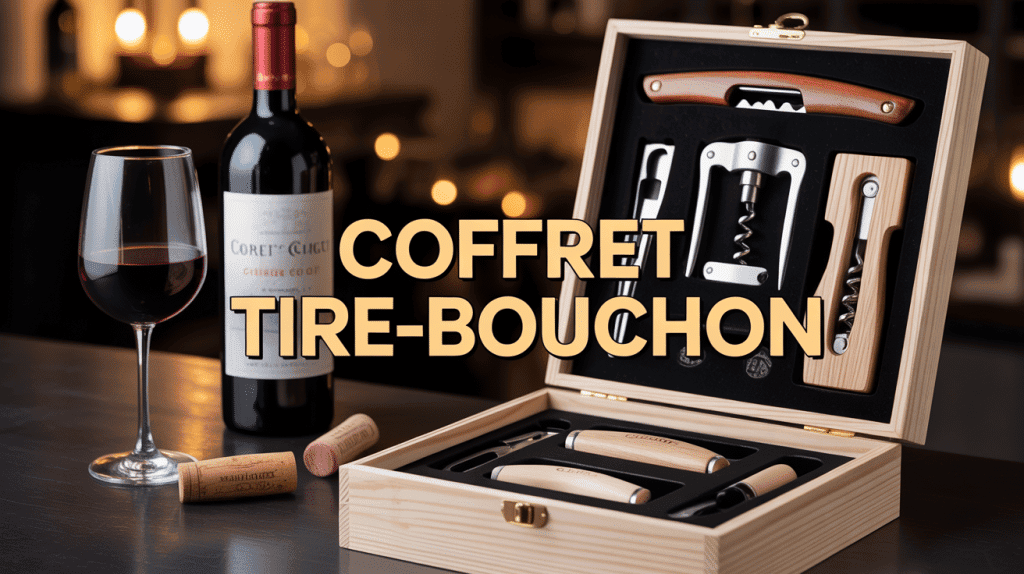 coffret tire bouchon élégant avec accessoires