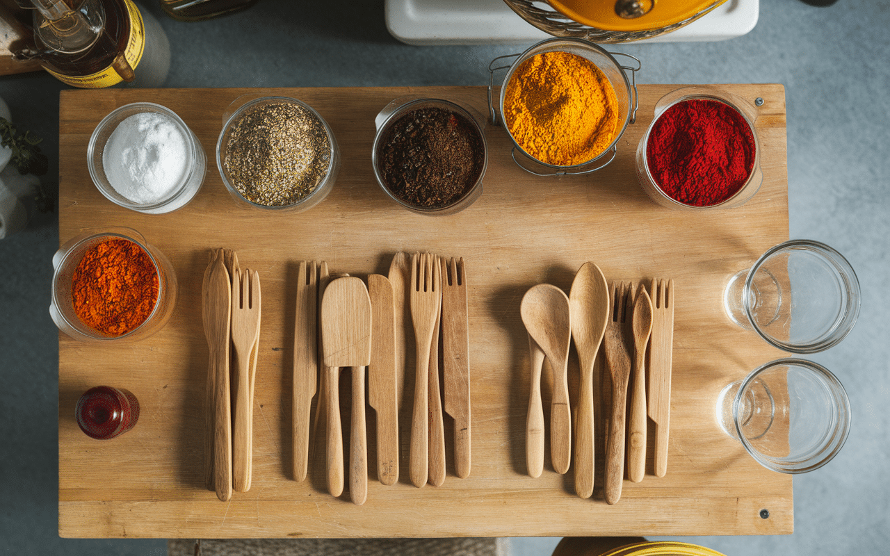 Plan de travail cuisine épices à merguez recette