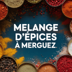 Arrangement artistique d'épices à merguez recette