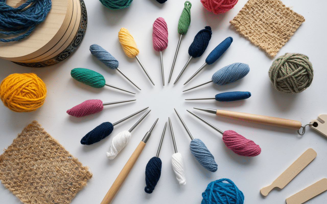 Outils punch nadel essentiels pour broderie