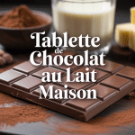 Faire une tablette de chocolat au lait maison présentation ingrédients