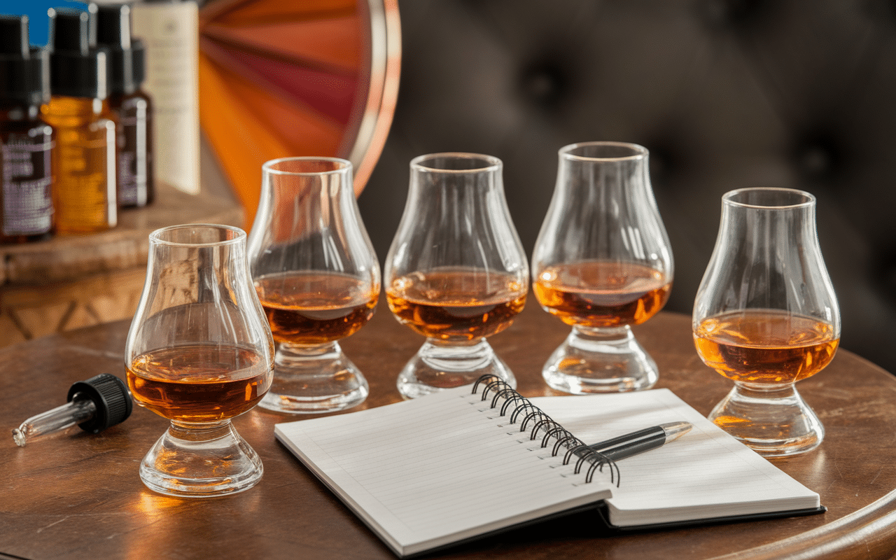 Dégustation meilleur whisky verres tulipe notes arômes