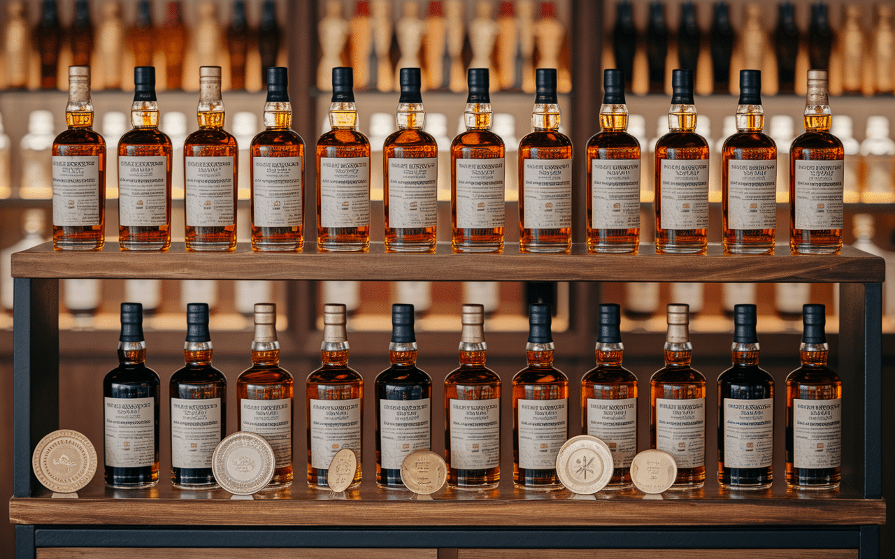 Sélection meilleur whisky bouteilles variées récompenses