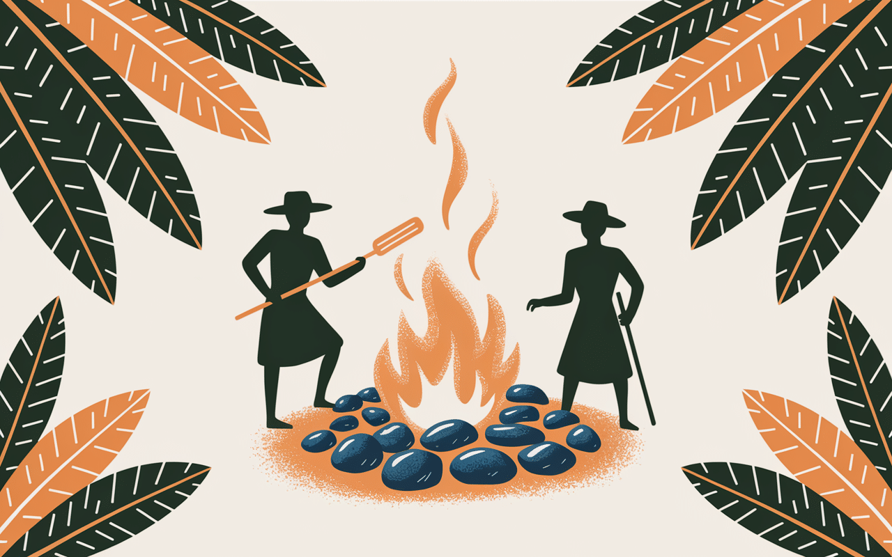 Cuisson traditionnelle boeuf barbacoa Mexique