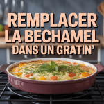 par quoi remplacer la béchamel dans un gratin gratiné aux légumes