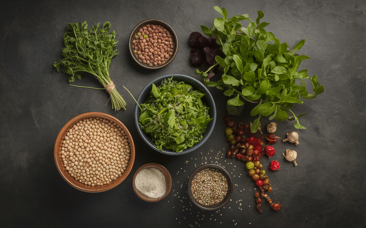 recette falafel au four ingredients pois chiches herbes epices