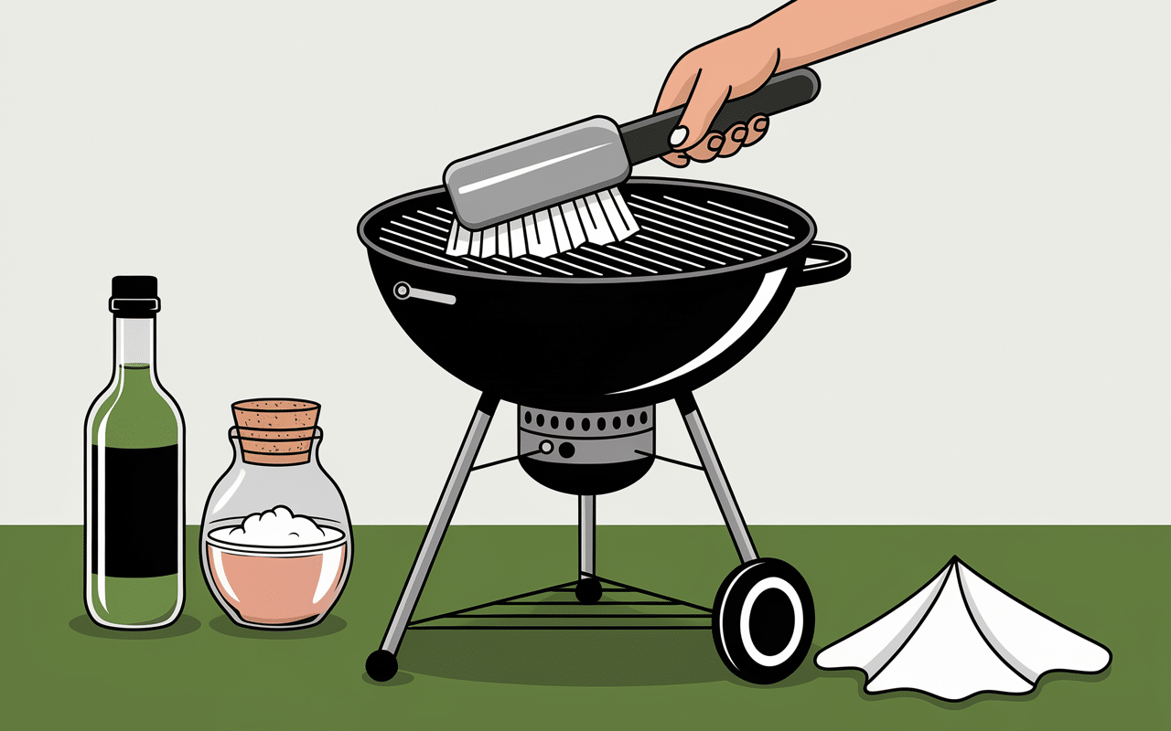 Rouille grille barbecue danger nettoyage naturel