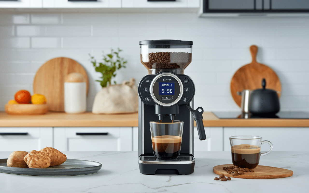 saeco lirika vue trois-quarts écran digital compacte