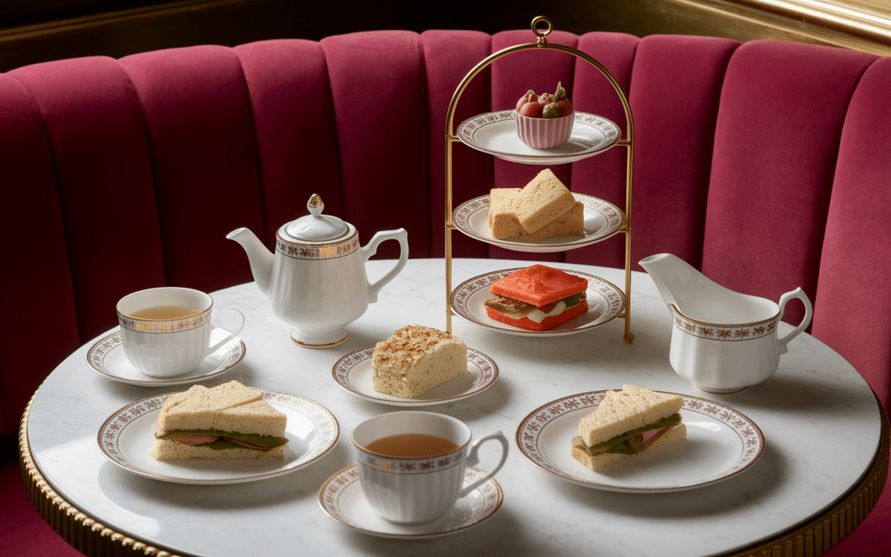 tea time prince de galles service raffiné palace