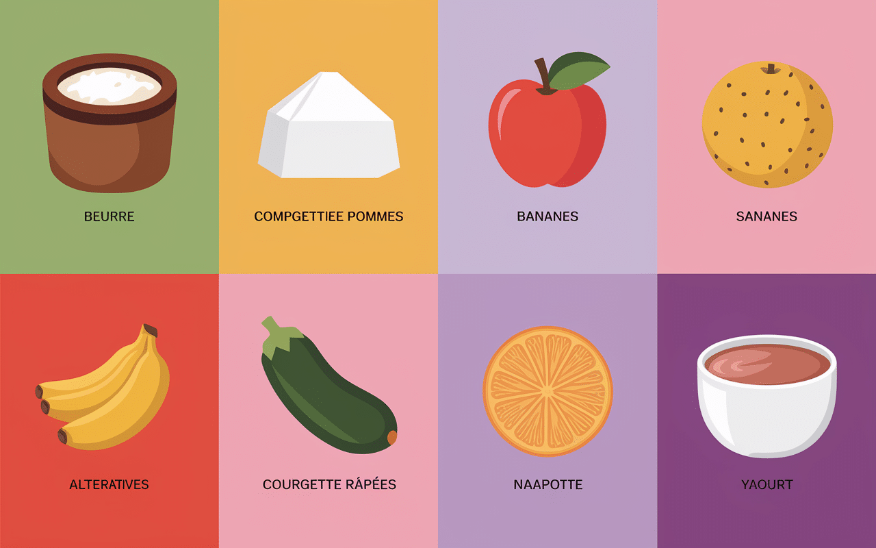 Alternatives saines au beurre et sucre pour recette gâteau sans matière grasse ni sucre