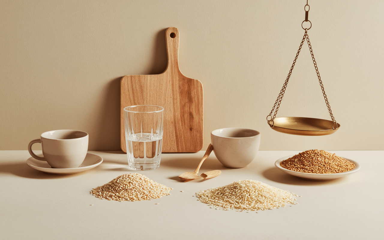 Ustensiles mesure dose riz par personne