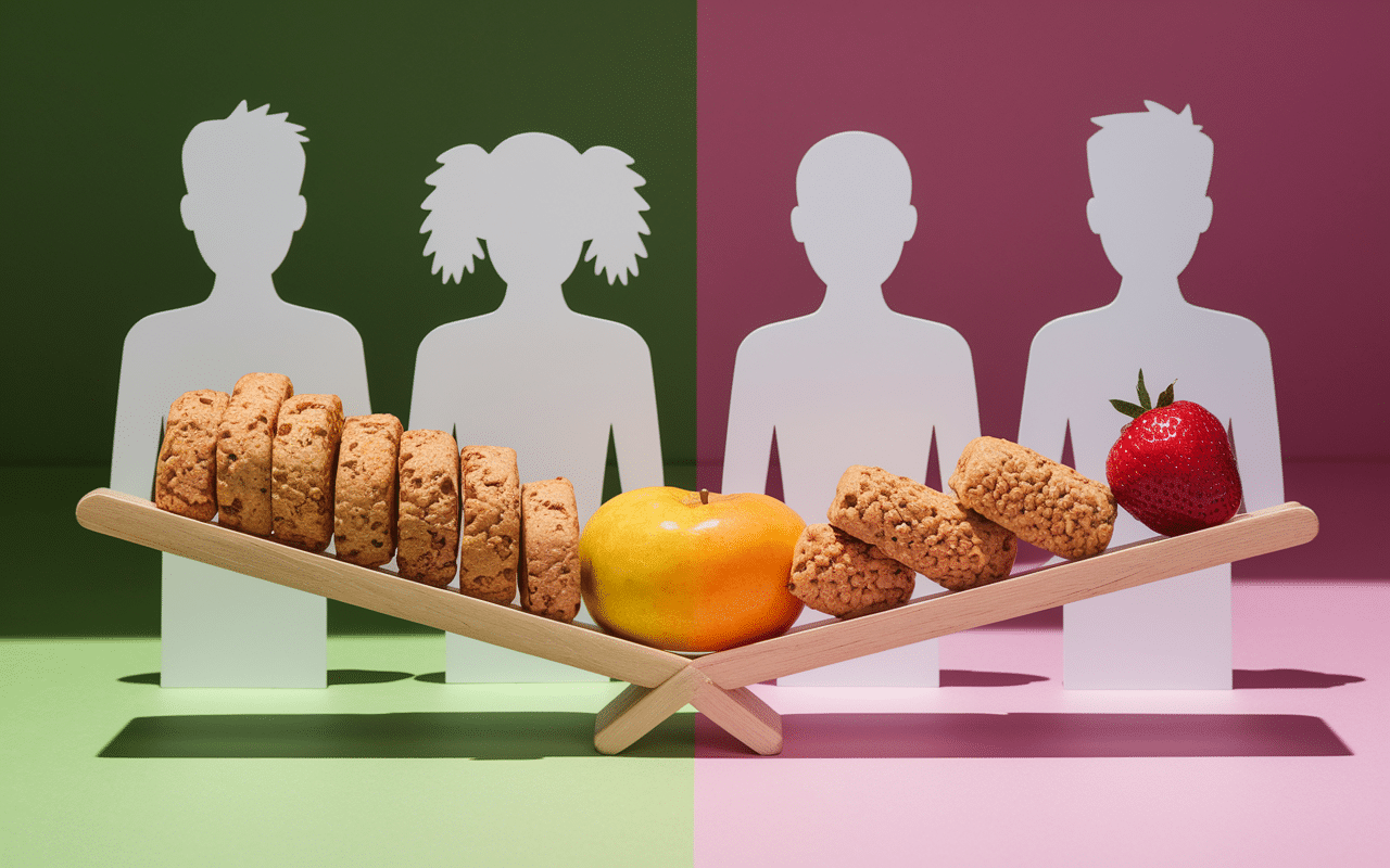 Biscuit sans matière grasse ni sucre maison vs industriel sur balance