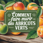 gros plan abricots verts et orange comment faire murir des abricots