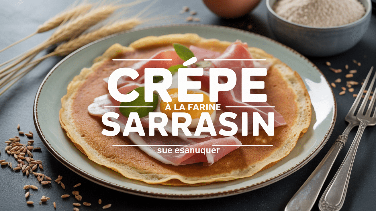 crêpes à la farine de sarrasin garnies jambon œuf