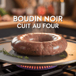cuisson du boudin noir au four sur plaque de cuisson