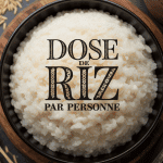 Bol de riz blanc dose riz par personne