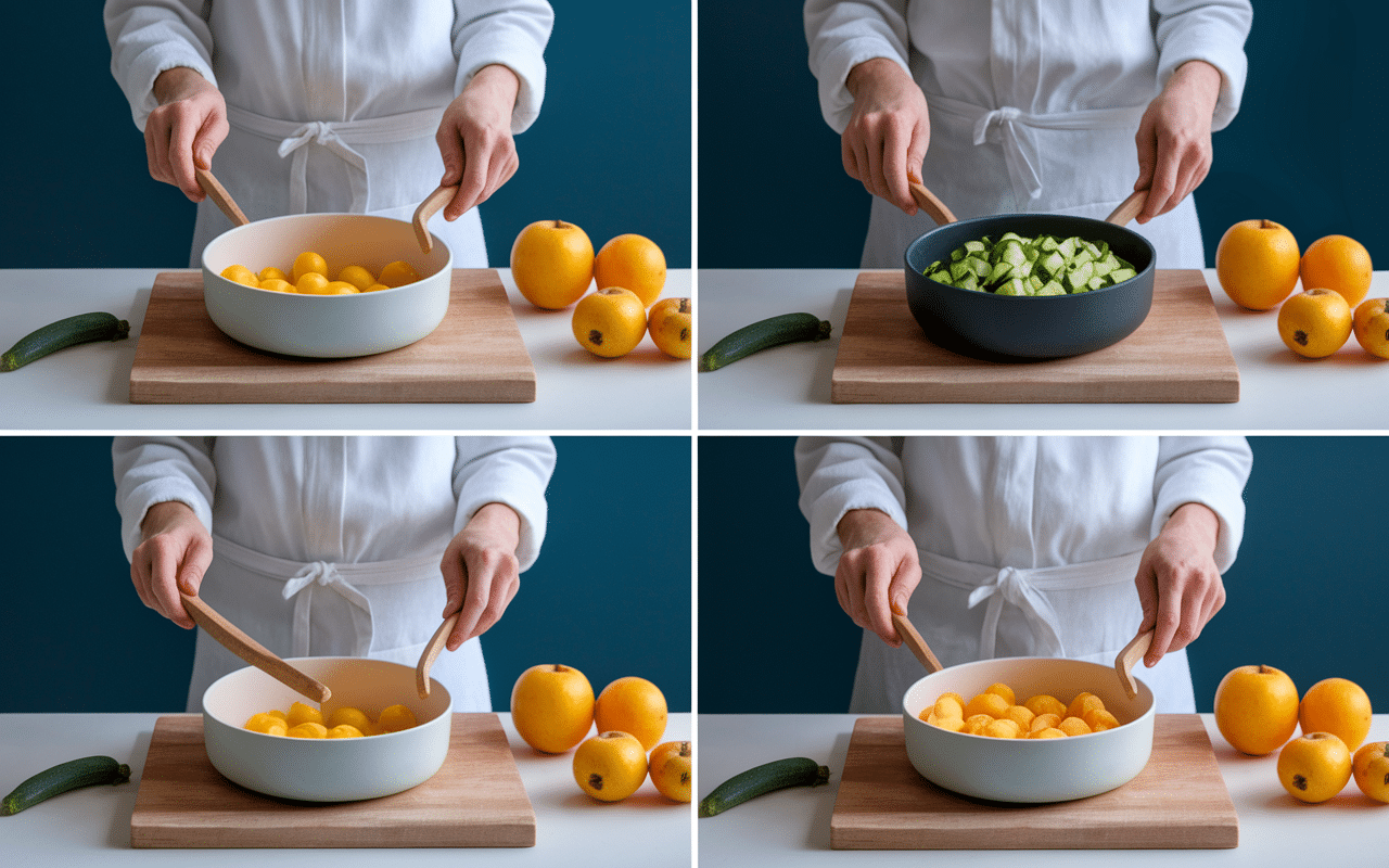 Préparation pas à pas de recette gâteau sans matière grasse ni sucre