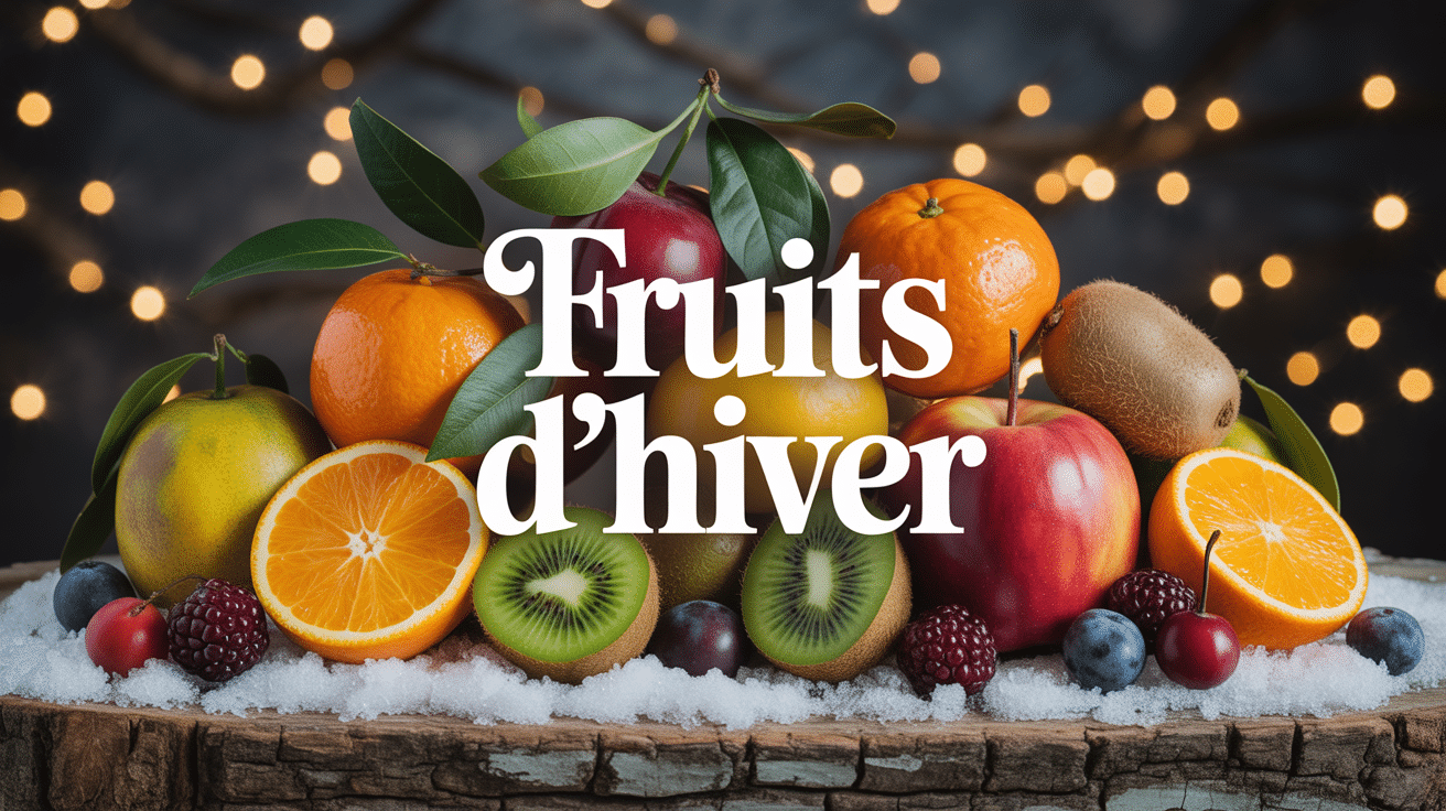 composition fruit d hiver bois rustique