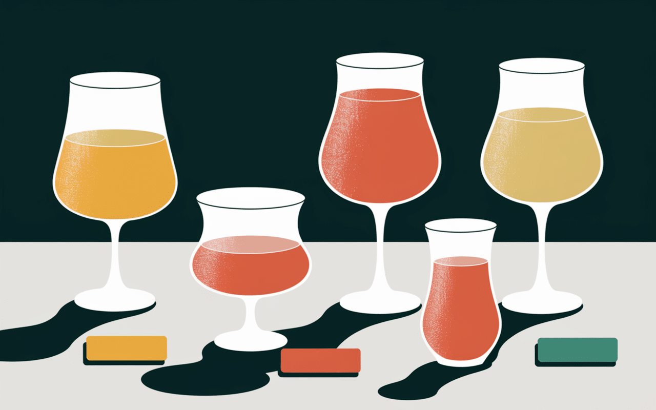 different types de verres de marques de bieres