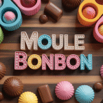 Moule bonbon silicone avec chocolats et confiseries