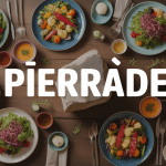 Pierrade accompagnement sur table festive avec plats variés
