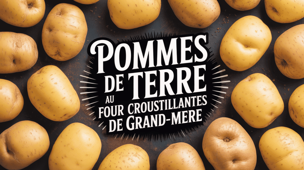 Pommes de terre au four croustillantes façon grands-mères dorées sur plaque