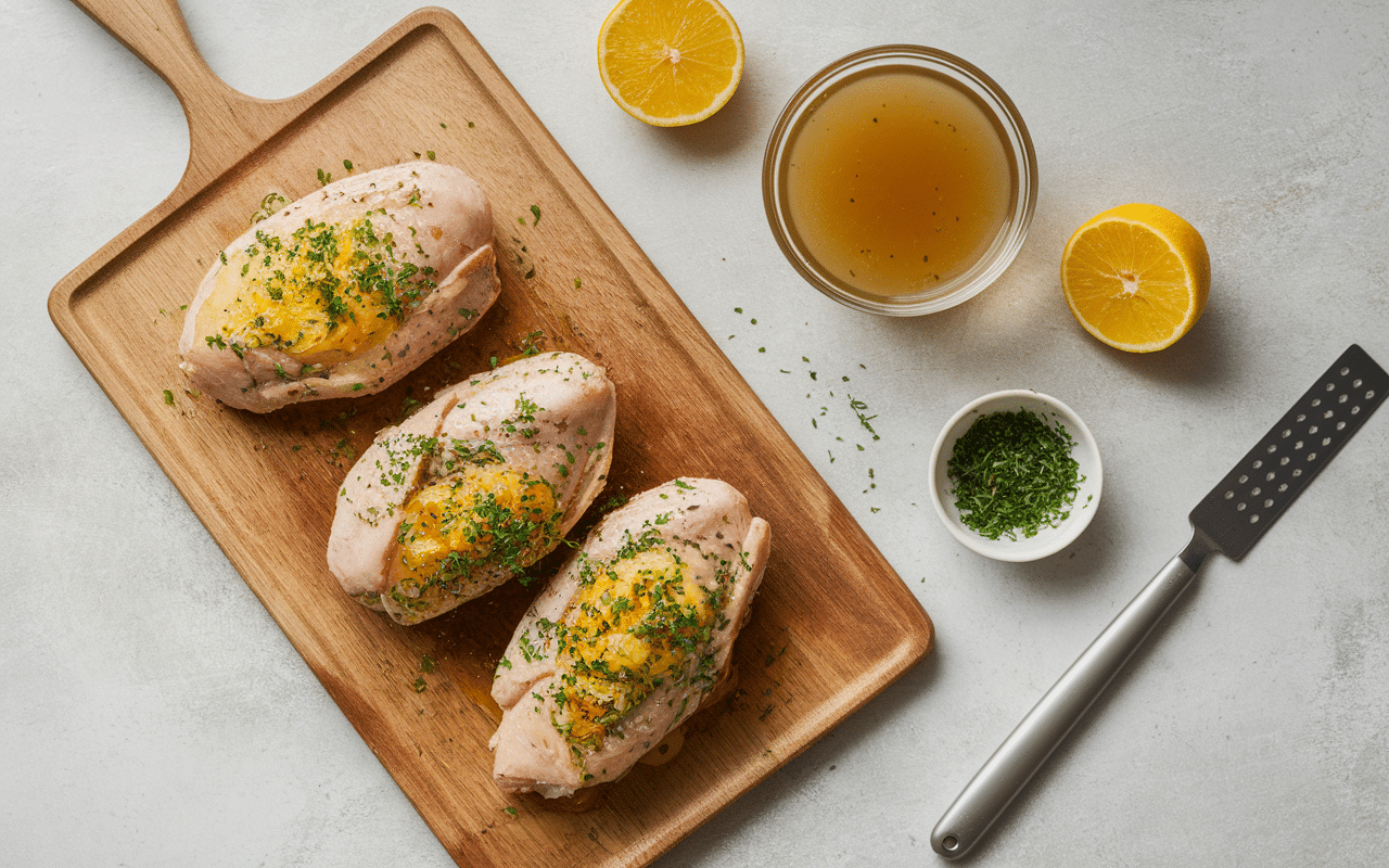 marinade filet de poulet au barbecue avant cuisson