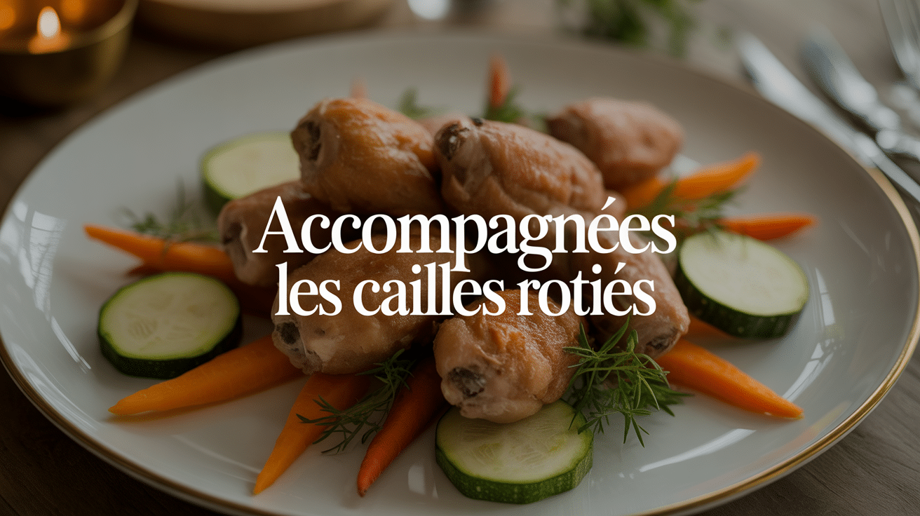quels légumes pour accompagner les cailles rôties assiette gastro légumes
