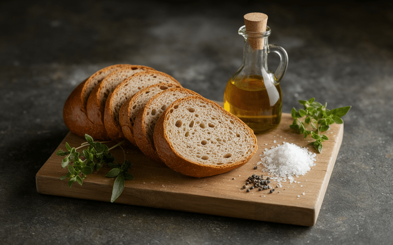 recette croûtons à la poêle ingrédients pain rassis huile herbes