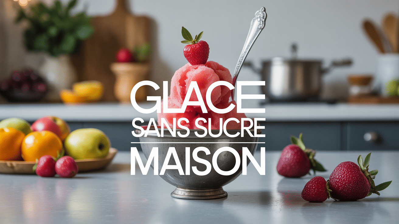 recette glace sans sucre fruits rouges présentation