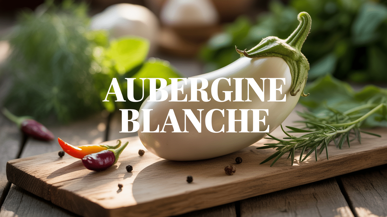 Aubergine blanche avec herbes et epices pour recettes aubergine blanche