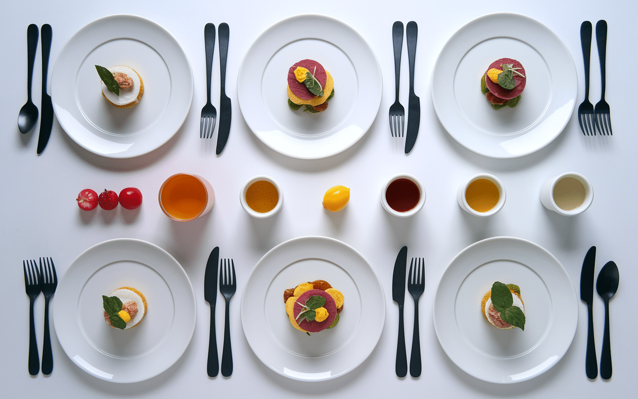 dressage assiette règles présentation composition