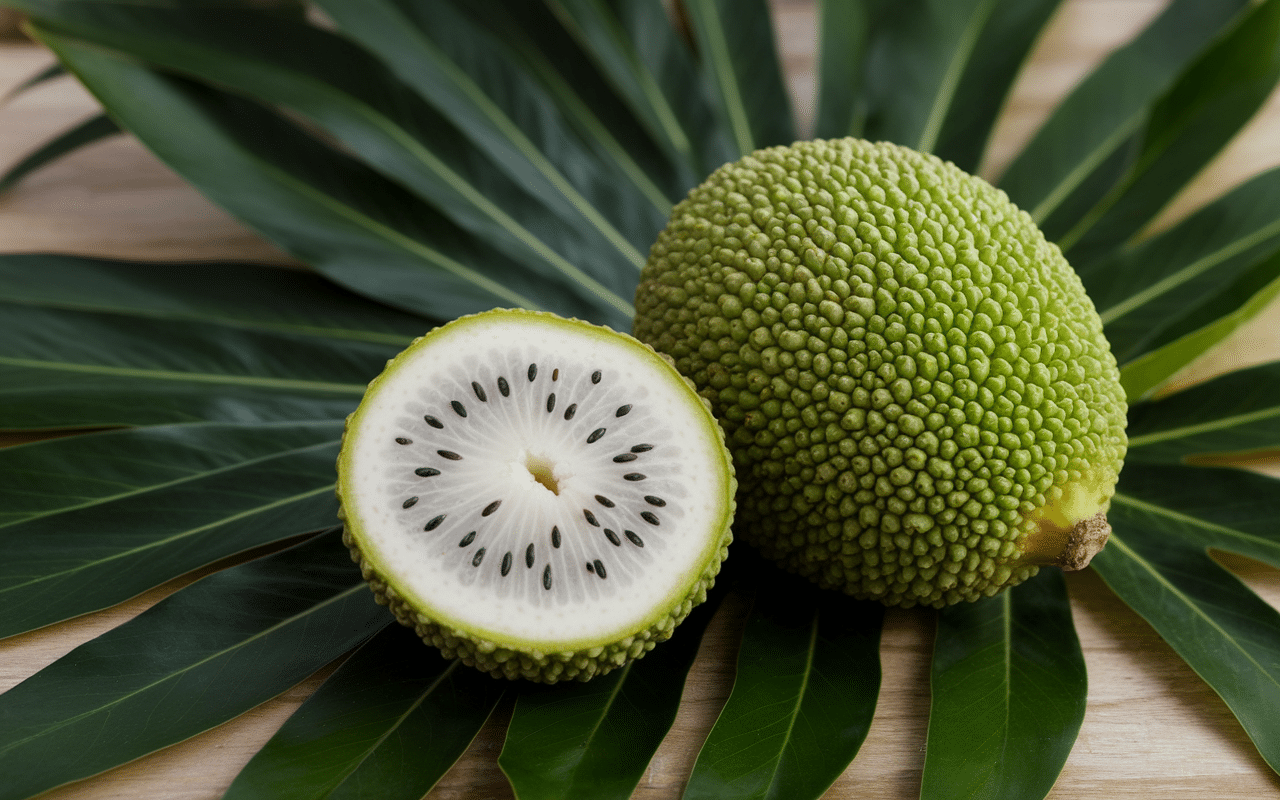 Chirimoya texture ecaillee et chair cremeuse