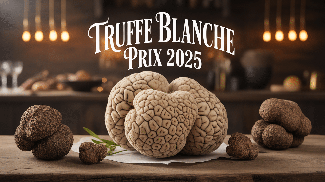truffe blanche prix au kilo 2024 sur bois rustique ambiance luxe