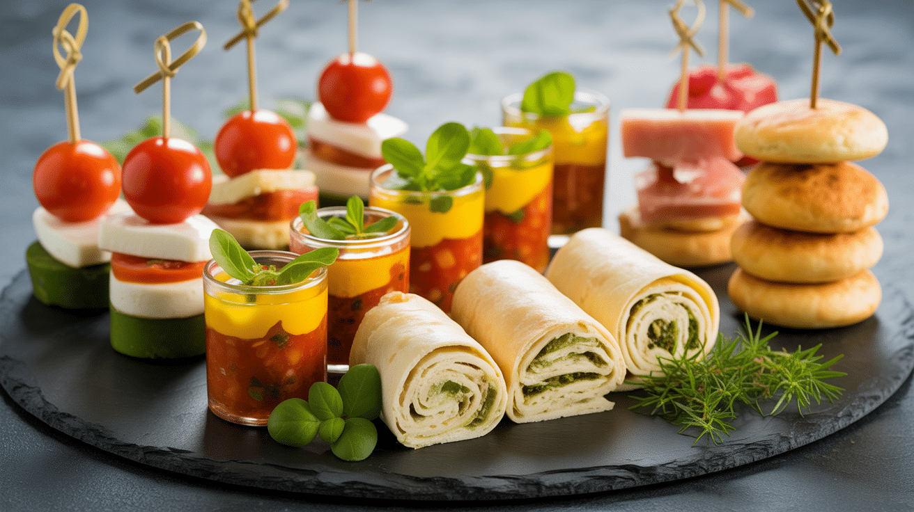 plateau amuse-gueule froid à faire la veille idées gourmandes