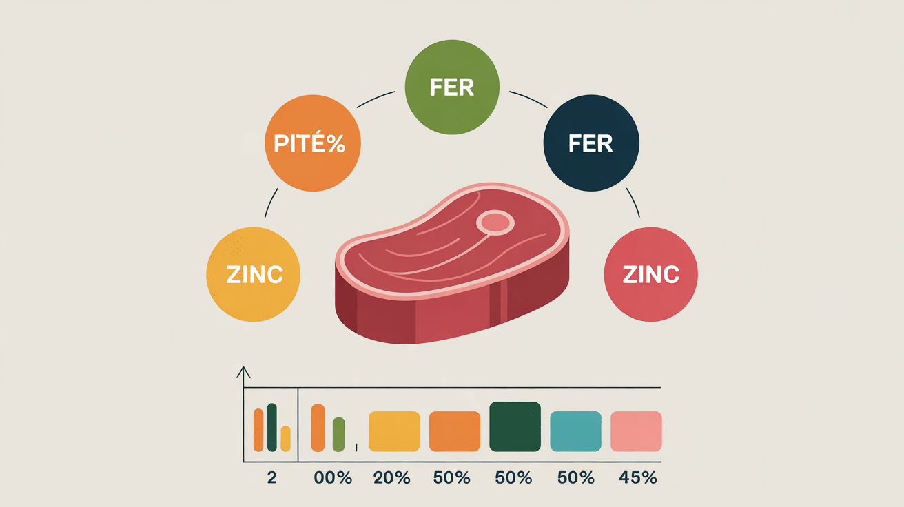 Baba Beef nutriments viande rouge graphique simple