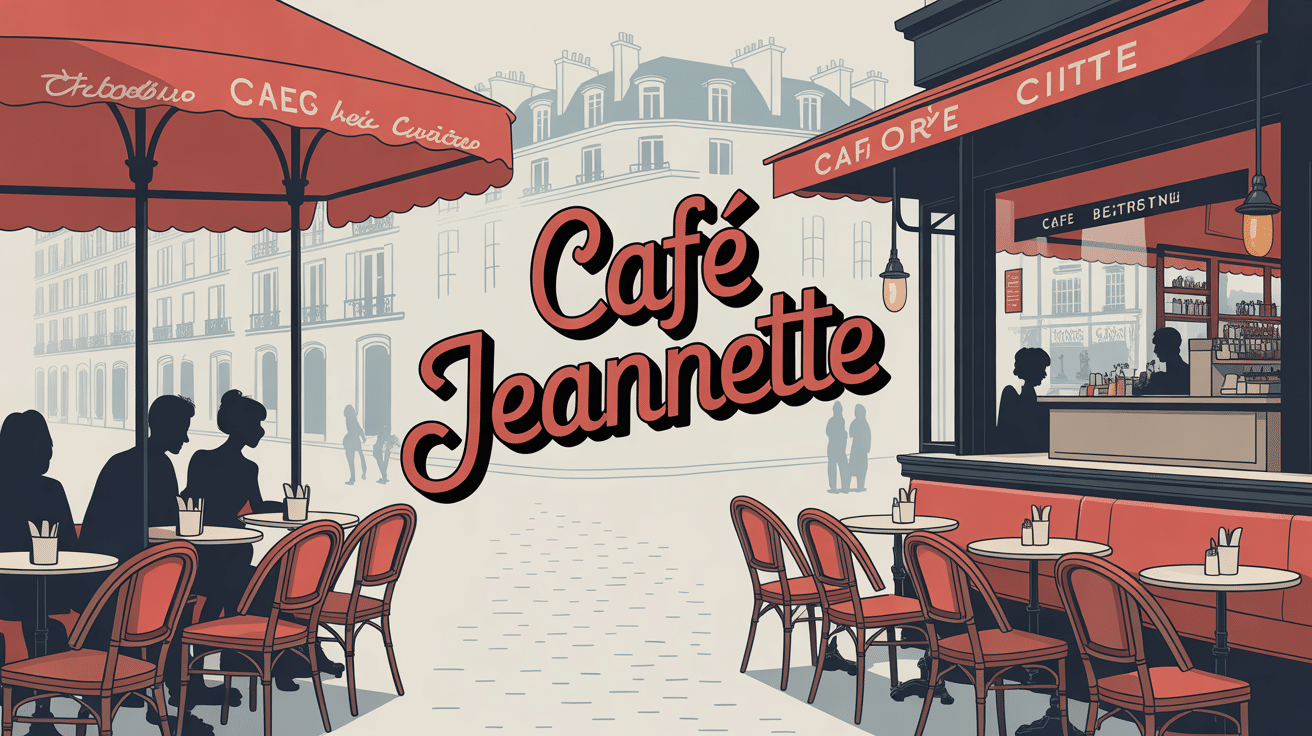 café jeannette terrasse vitrine animée paris