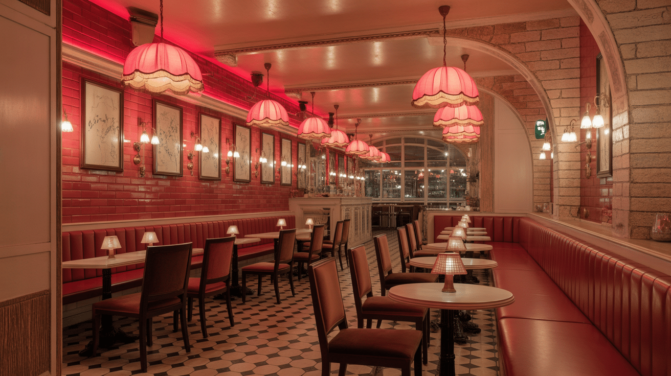 Intérieur café Lille cosy authentique