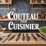 vue cuisine moderne couteau pour cuisinier