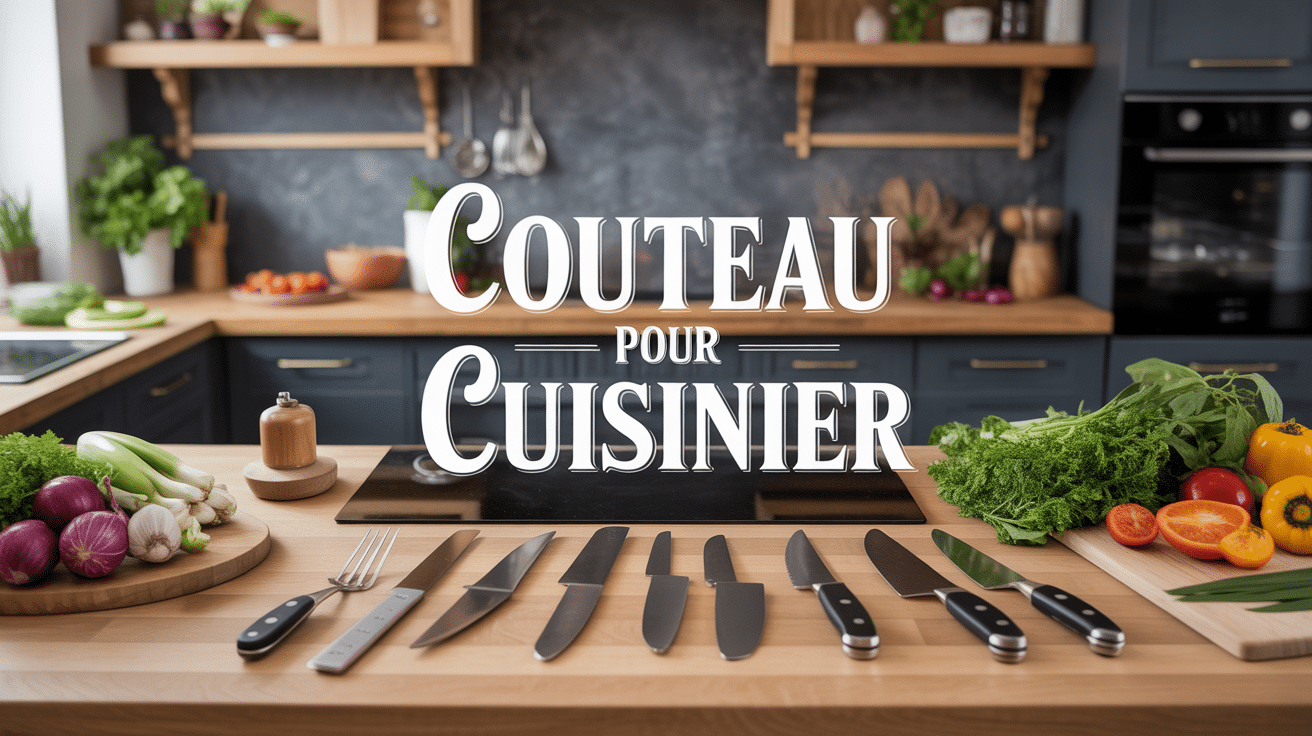 vue cuisine moderne couteau pour cuisinier