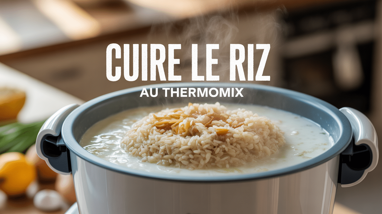 Cuisson riz Thermomix grains moelleux