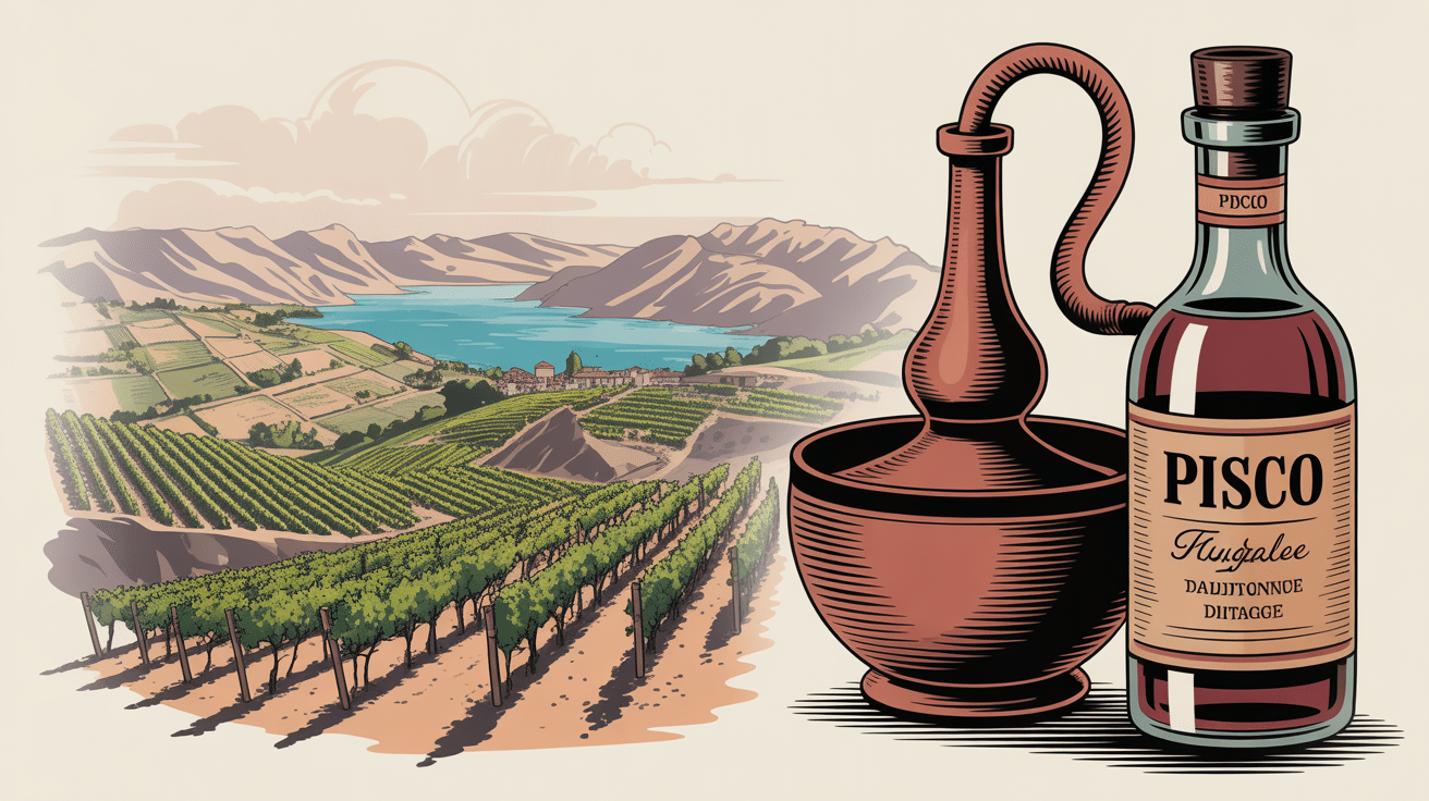 drink pisco sour carte histoire Pérou vignobles