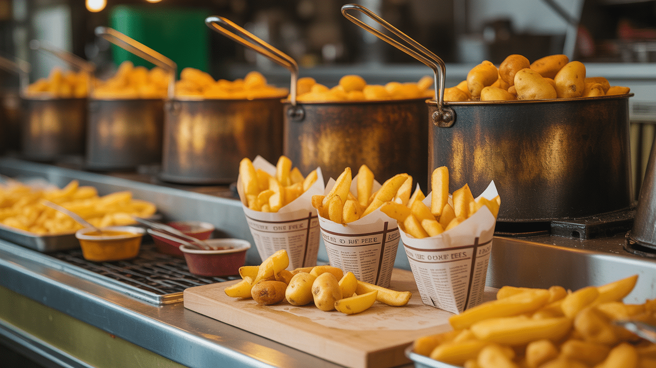 Friterie Lille comptoir traditionnel et frites dorées