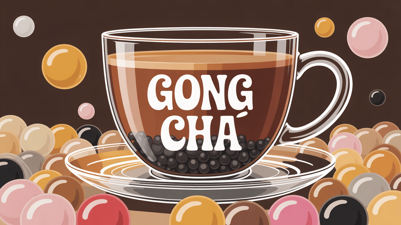 gong cha bubble tea perles thé au lait