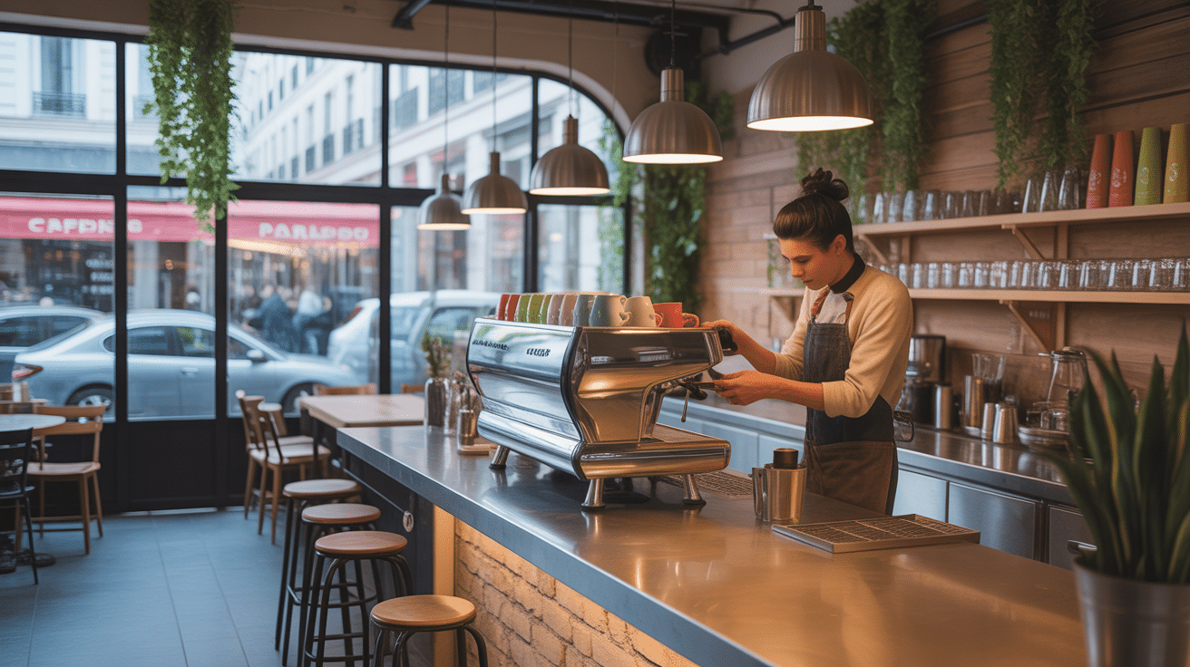 interieur moderne republique of coffee coffee shop