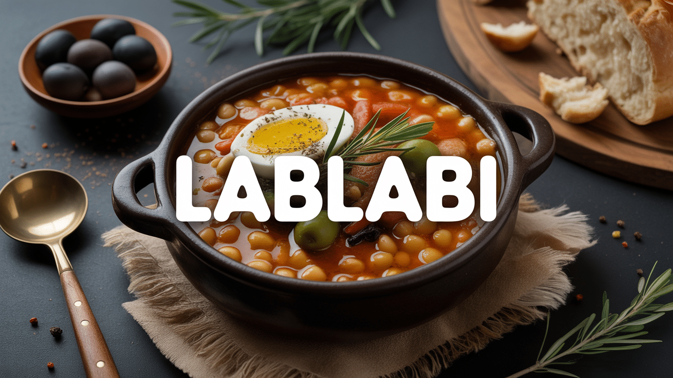 Bol de lablabi fumant tunisien