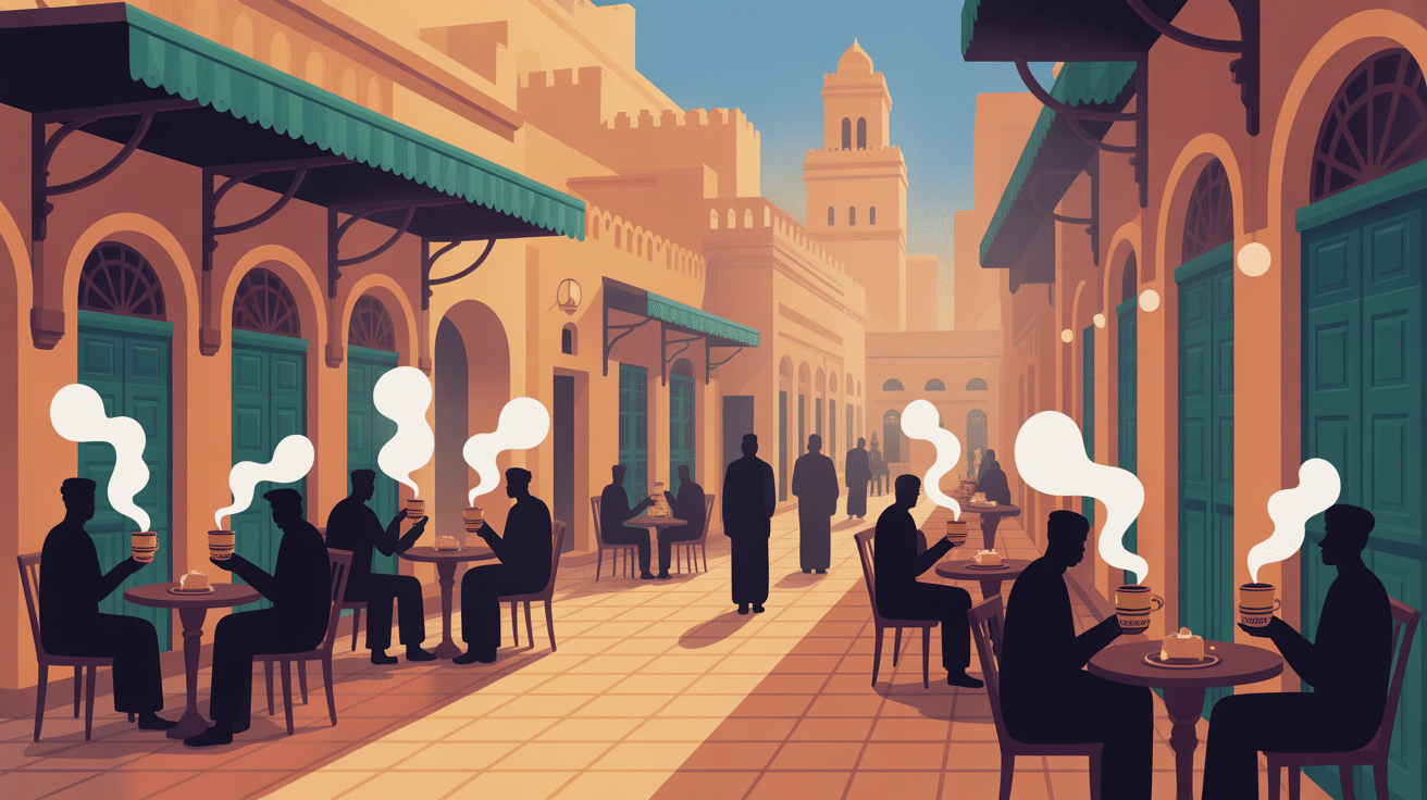 Lablabi dégusté dans une ruelle de médina