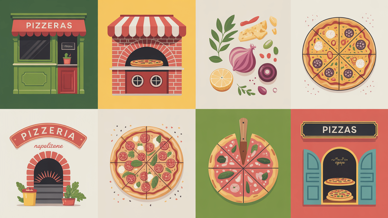 Devantures et pizzas panorama pizzeria Lille