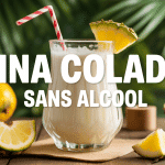 pina colada sans alcool boisson crémeuse avec ananas